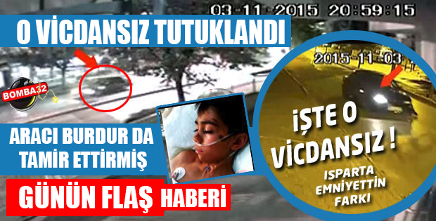 10 Yaşındaki Çocuğa Çarpıp Kaçan Sürücü Tutuklandı