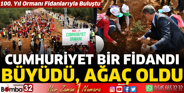 100. Yıl Ormanı fidanlarıyla buluştu