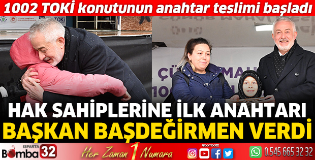 1002 TOKİ konutunun anahtar teslimi başladı