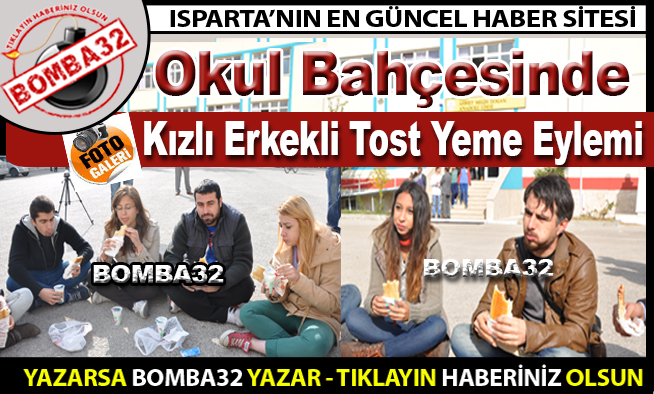 Kızlı Erkekli Tost Yeme Eylemi