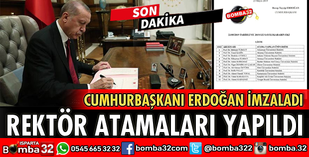 11 ÜNİVERSİTEYE REKTÖR ATANDI