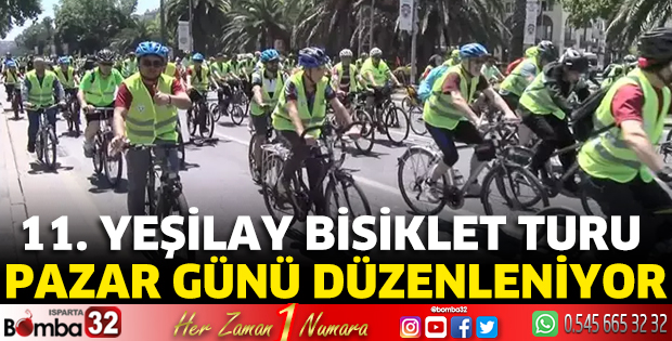 11. Yeşilay bisiklet turu 5 mayıs pazar günü düzenleniyor