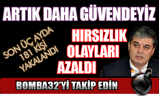HIRSIZLIK OLAYLARI AZALDI