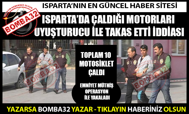 Çaldığı Motorları Uyuşturucuyla Değiştirdi