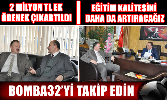 İŞ-KUR VE MİLLİ EĞİTİM MÜDÜRLÜĞÜNÜ ZİYARET ETTİ