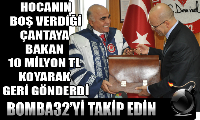 Bomba 32 ve Rektör İbicioğlu bu işi biliyor