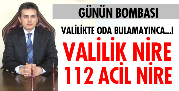 112 ACİLDE ODA SERVİS EDİLDİ