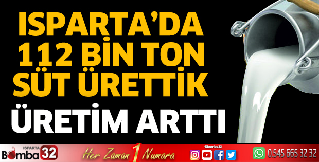 112 bin ton süt ürettik
