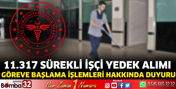 11317 Sürekli İşçi Yedek Alımı