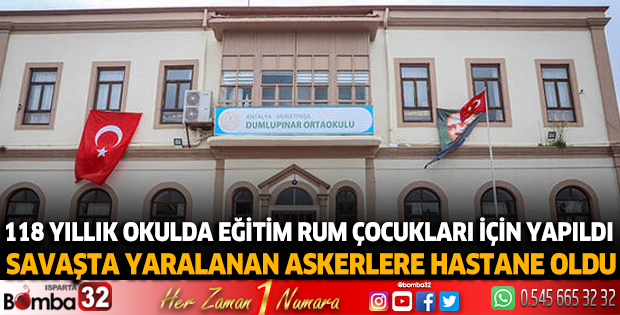 118 yıllık okulda eğitim; Rum çocukları için yapıldı, savaşta yaralanan askerlere hastane oldu