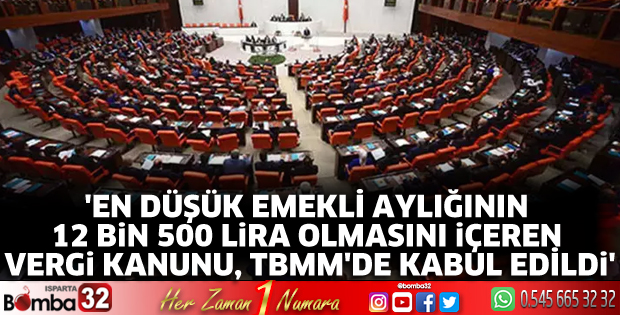 12 Bin 500 Lira TBMM'de kabul edildi