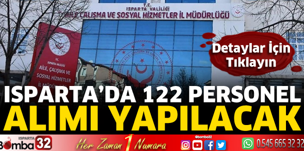 122 personel alınacak 