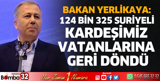 124 bin 325 Suriyeli kardeşimiz vatanlarına geri döndü