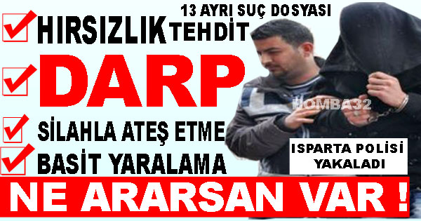 13 Ayrı Suç Dosyasıyla Aranıyordu...