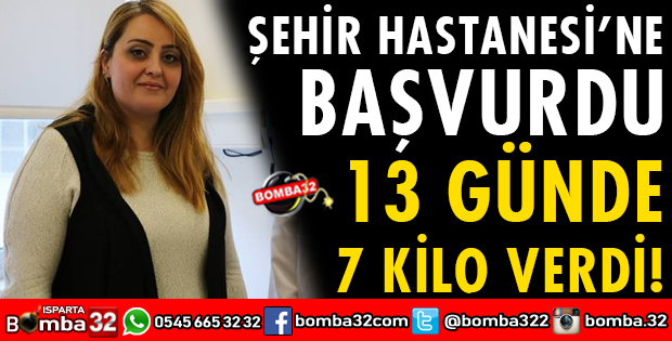 13 GÜNDE 7 KİLO VERDİ