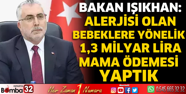 1,3 milyar lira mama ödemesi yapıldı