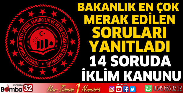 14 soruda İklim Kanunu