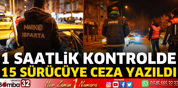 15 araç sürücüsüne ceza