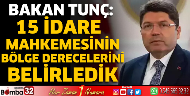 15 idare mahkemesinin bölge derecelerini belirledik