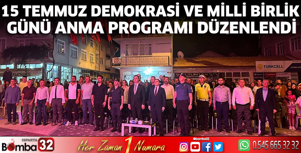 15 Temmuz anma programı düzenlendi