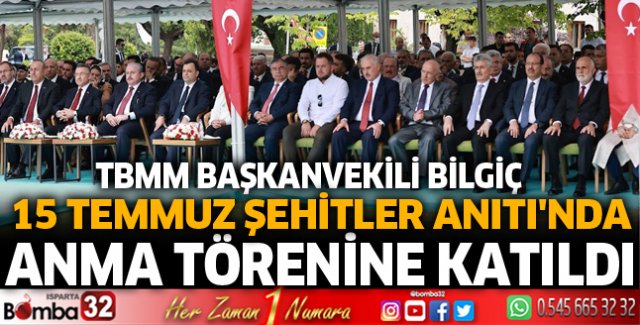 15 Temmuz Şehitler Anıtı'nda anma töreni