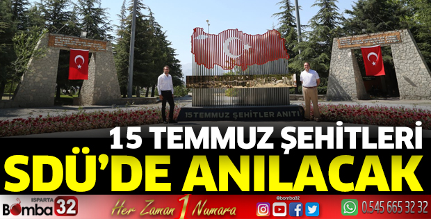 15 Temmuz şehitleri SDÜ'de anılacak
