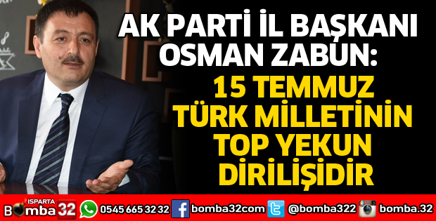 15 TEMMUZ TÜRK MİLLETİNİN TOP YEKUN DİRİLİŞİDİR