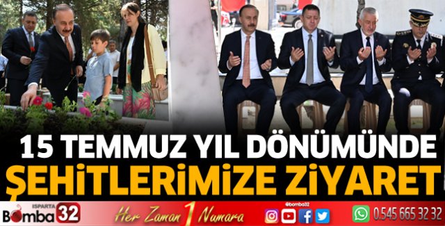 15 Temmuz yıl dönümünde şehitlerimize ziyaret