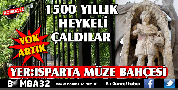 1500 yıllık rahip heykeli müze bahçesinden çalındı