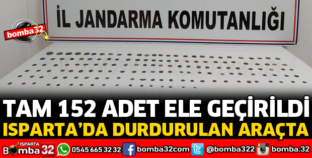 152 ADET SİKKE VE 10 ADET TARİHİ ESER ELE GEÇİRİLDİ