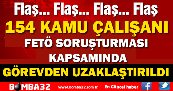 154 KAMU ÇALIŞANI GÖREVDEN ALINDI
