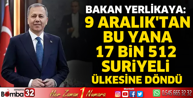 17 bin 512 Suriyeli ülkesine döndü