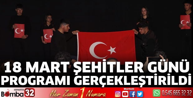 18 Mart Şehitler Günü Programı gerçekleştirildi