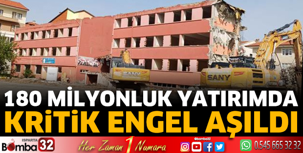 180 milyonluk yatırımda kritik engel aşıldı