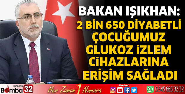 2 bin 650 diyabetli çocuğumuz glukoz izlem cihazlarına erişim sağladı