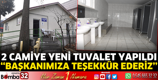 2 camiye yeni tuvalet yapıldı