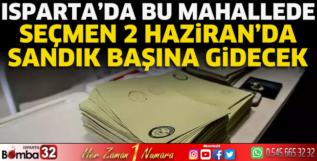 2 Haziran’da sandık başına gidecekler