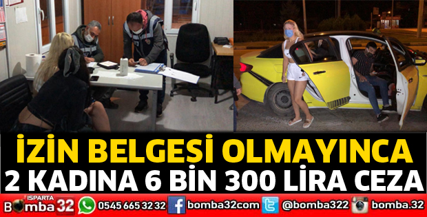 2 kadına 6 Bin 300 Lira ceza