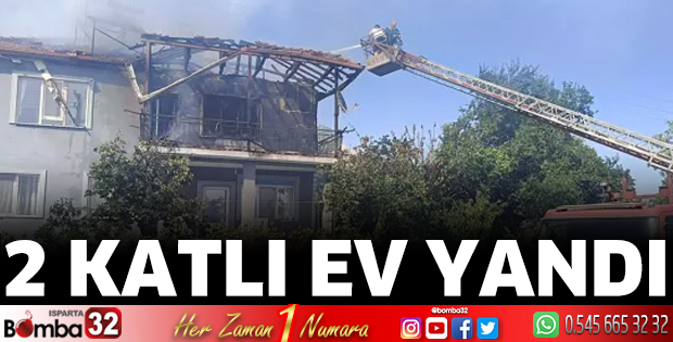 2 katlı ev yandı