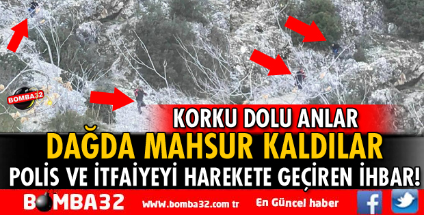 2 ÖĞRENCİ DAĞDA MAHSUR KALDI