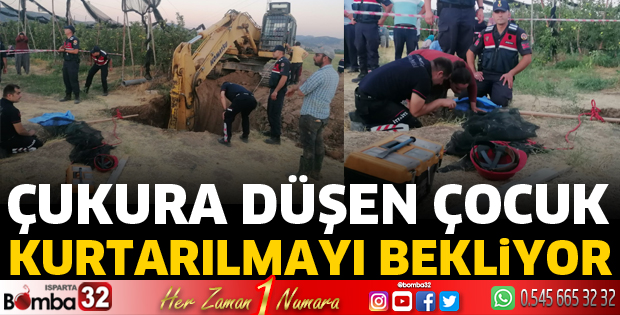 2 yaşındaki çocuk çukura düştü