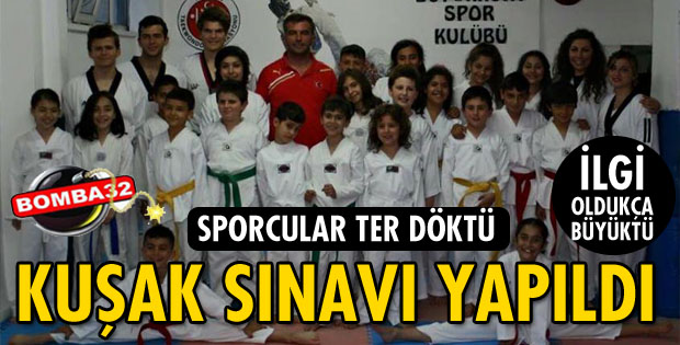 2. DÖNEM TAEKWONDO KUŞAK SINAVI YAPILDI