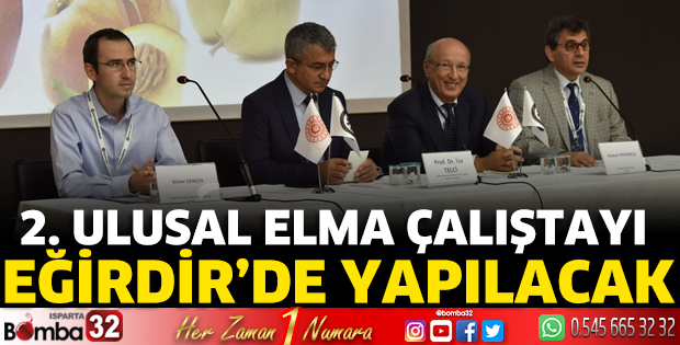 2. Ulusal Elma Çalıştayı Eğirdir’de yapılacak