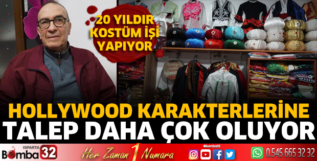 20 yıldır kostüm işi yapıyor