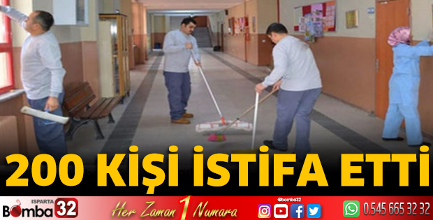 200 kişi istifa etti