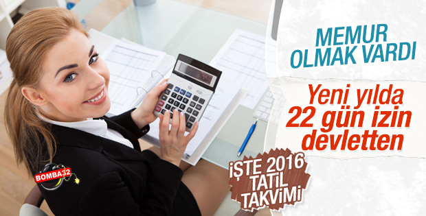 2016'da yine en çok tatili memurlar yapacak