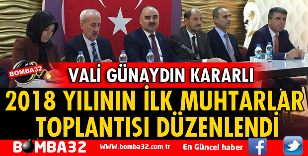 2018 YILININ İLK MUHTARLAR TOPLANTISI DÜZENLENDİ
