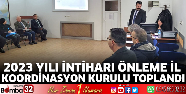 2023 Yılı İntiharı Önleme İl Koordinasyon Kurulu Toplantısı yapıldı
