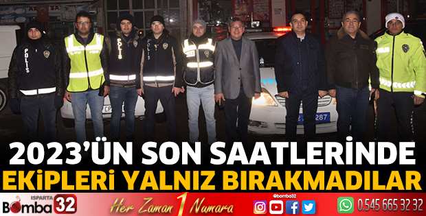 2023'ün son saatlerinde ekipleri yalnız bırakmadılar