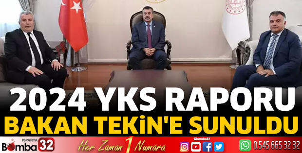 2024 YKS raporu, Bakan Tekin'e sunuldu